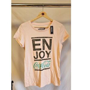 NWT Old Navy Collectabilitees Coca-Cola Tee Shirt Women's Size Small